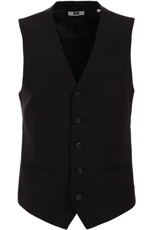 WE Fashion Heren slim fit gilet