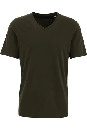 WE Fashion Heren T-shirt met V-hals