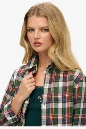 Superdry Vintage Check Overhemd Met Lange Mouwen Veelkleurig S Man