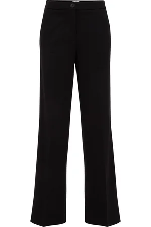 WE Fashion Dames wide leg pantalon met stretch