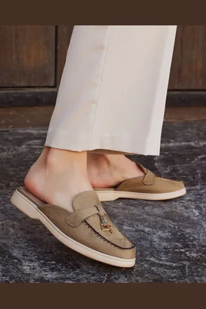 Buonarotti Dames Loafers - Mocassins - Groen - Suedine