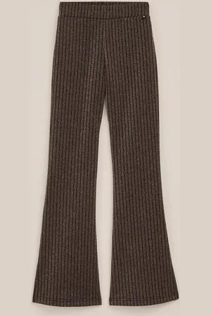 WE Fashion Meisjes flared legging met glittergaren