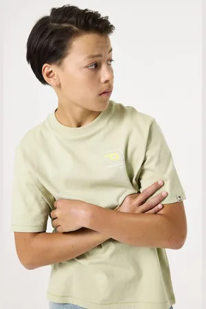 Garcia Jongens Chest print T-shirt Groen Korte mouw