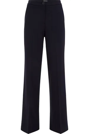 WE Fashion Dames wide leg pantalon met stretch
