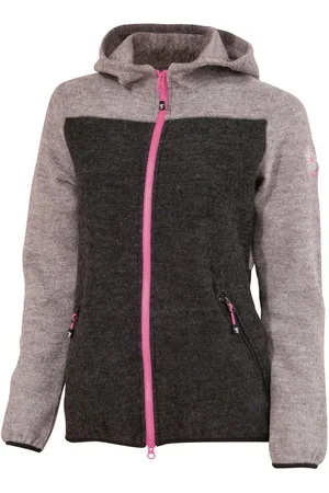 IVANHOE OF SWEDEN Ivanhoe vest Zoya Hood FZ met capuchon voor dames van wol - Grijs
