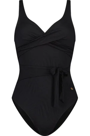 Beachlife Black Swirl Dames Badpak