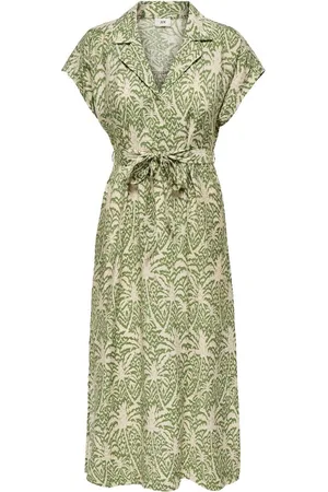 JDY TROYA LIFE S/L MIDI DRESS WVN DIA - Dames - Mini jurken