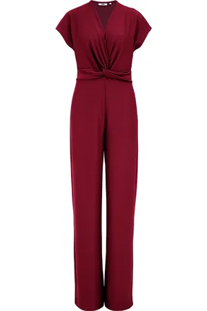 WE Fashion Dames jumpsuit met structuur