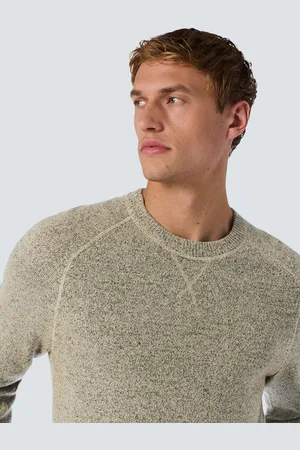 No Excess Gemêleerde wollen trui met ronde hals: Tijdloos comfort en elegantie