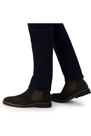 Manfield Heren - Bruine suède chelsea boots