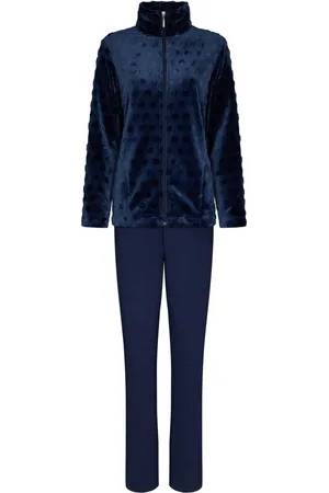 Pastunette Huispak dames Velours - Blue Dots - 42