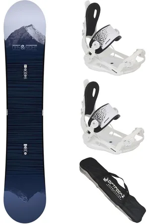 Merkloos Dames Snowboardset met Hybride Rocker en All-Mountain Bindingen