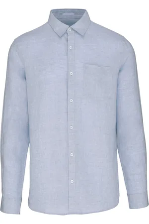 Merkloos Native Spirit Linnen herenoverhemd NS504 - - L
