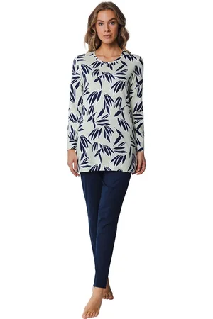 Pastunette Dames Pyjama katoen met lange mouwen - - 40
