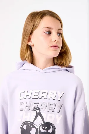 Garcia Meisjes Sweater Paars Long mouw