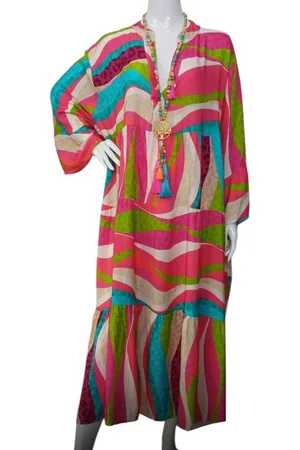 Merkloos Dames Lange Jurk in grote maten onesize 46-52