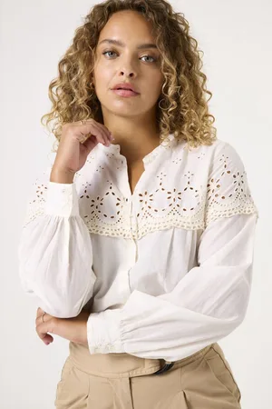 Garcia Dames Blouse Wit Long mouw