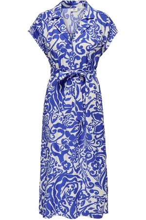 JDY TROYA LIFE S/L MIDI DRESS WVN DIA - Dames - Mini jurken