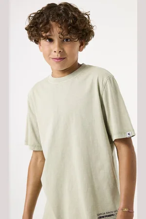 Garcia Jongens Chest print T-shirt Groen Korte mouw