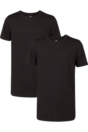 WE Fashion Jongens basic T-shirt met ronde hals, 2-pack