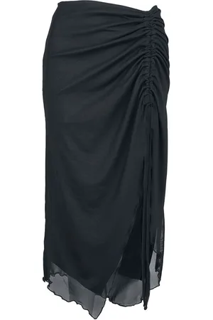 Banned Retro Umbra Mesh Ruched Rok - M