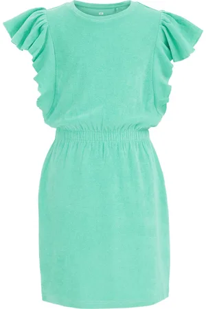 WE Fashion Meisjes jurk van badstof