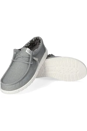 Hey dude Wally Canvas Heren Instappers Light Grey