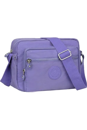 Merkloos Crossbody Bag Schoudertas voor dames, sportieve schoudertas voor dames, middelgroot, nylon, crossbag, brede riem, cadeau voor dames, winkelen, reizen, school