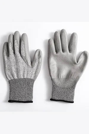 Merkloos 1 paar industriële handschoenen - snijbestendige handschoenen - verdikte industriële arbeidsbeschermingshandschoenen - slijtvaste, krasvaste en prikbestendige handschoenen - (L, )