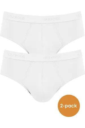 Sloggi 2-pak heren 24/7 midi slips - Heup slips elastisch katoen - Heren ondergoed - L