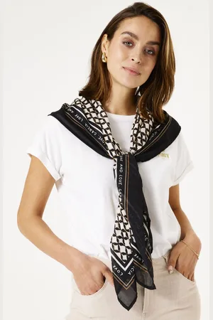 Garcia Dames All over print Sjaal Zwart