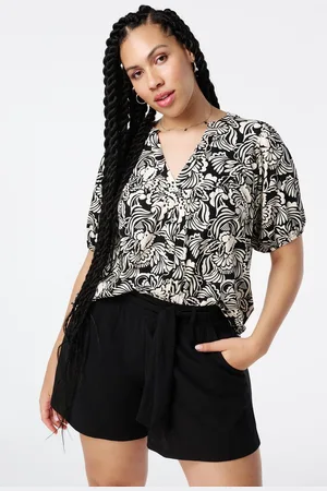 MS Mode Top Luchtige top met print