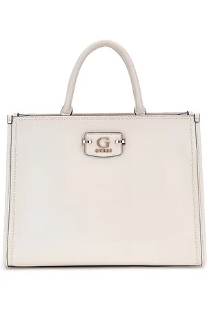 Guess Handtas Schoudertas Nastra 2 Compartment Tote Bag Crème