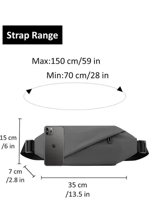 Merkloos Grote Bumbags Heuptas Voor Reizen Outdoor Sport - Dames Heren - Dagelijks Gebruik Wandelen Sportriemtas