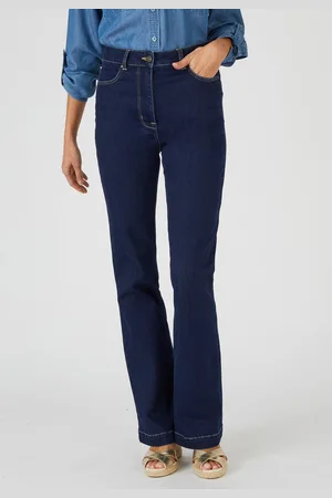 Damart Flared jeans met hoge taille in stretchkatoen, Perfect Fit by - Dames - - 50