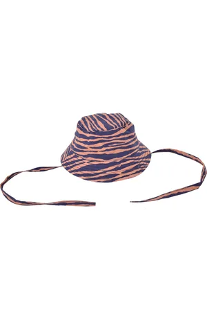 Swim Essentials | Blauw/Oranje Panterprint UV Zonnehoed 0-1 jaar