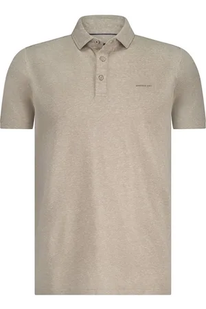 State of art Poloshirt Piqué Melange Beige