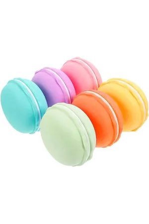 Merkloos Kleine ronde mini-tablettendoos draagbaar tablettenbox medicijndoos 6 stuks