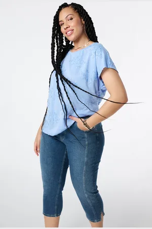 MS Mode T-shirt T-shirt met broderie