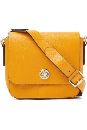 dR Amsterdam Schoudertas | Schoudertas dames | Crossbody tas dames | Handtassen dames | Leren schoudertas | Mint - 1103604 Yellow