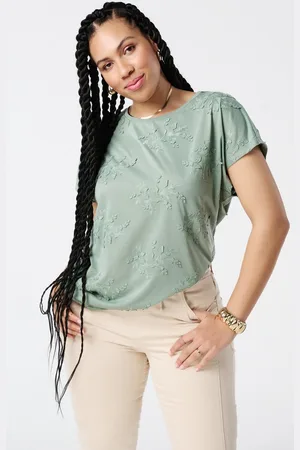 MS Mode T-shirt T-shirt met broderie