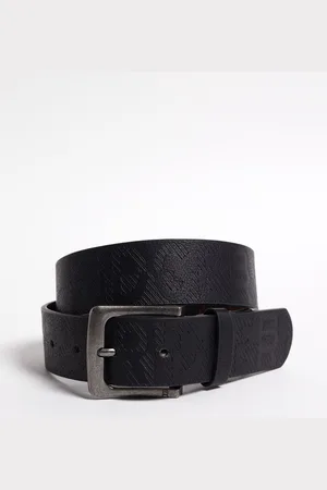 WE Fashion Jongens riem met dessin - Zwart - 85 cm