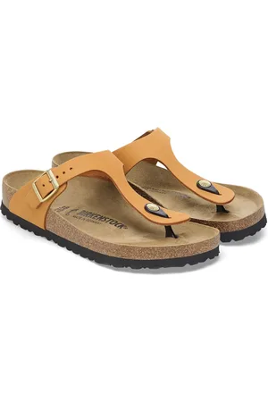 Birkenstock Gizeh Slippers Burnt – Soft Nubuck – Normale Pasvorm maat 38 Vrouwen