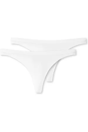 Schiesser String 2-pack biologisch katoen - 95/5 Dames Onderbroek - weiss