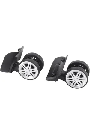 Merkloos Luggage Suitcase Replacement Wheels 1 Pair Outdoor Mute Double Row Large Wheel Drawbar Box Case Suitcase Wheels