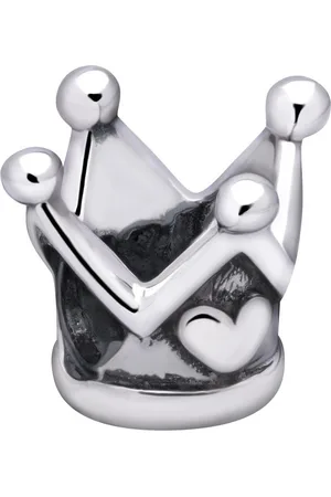 quiges 925 - Zilveren - Bedels -Sterling - Beads - Kroon Kraal Charm - Geschikt – voor - alle bekende merken - Armband Z167