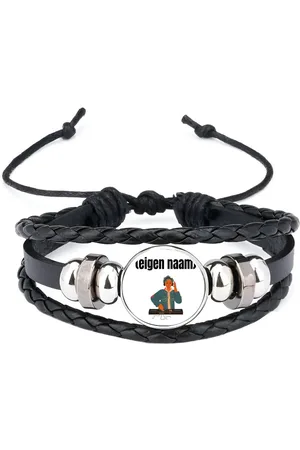 Akyol Dj jongen armband zwart - Dj - muziekliefhebbers - disc jockey - vinyl - verjaardag - cadeau - kado