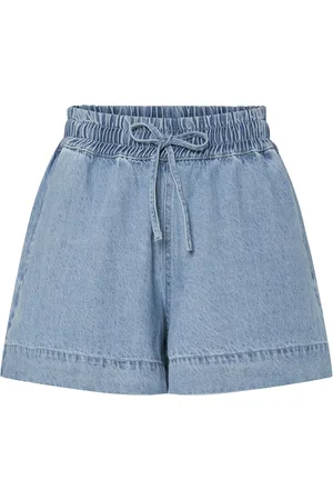 Pieces® Broek Pcflora Hw Denim Shorts 17158452 Light Blue Denim Dames
