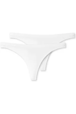 Schiesser String 2-pack biologisch katoen - 95/5 Dames Onderbroek - weiss