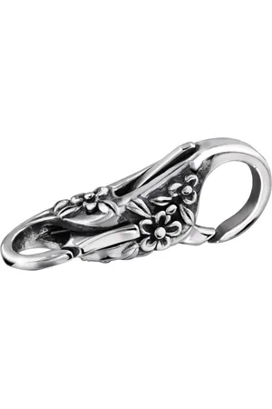 quiges 925 - Zilveren - Bedels -Sterling zilver - Beads - Dubbel Karabijn Sluiting met Bloem Kraal Charm - Geschikt – voor - alle bekende merken - Armband Z082